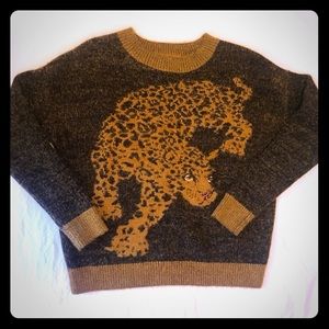 UO | Metallic Jaguar Crewneck Sweater